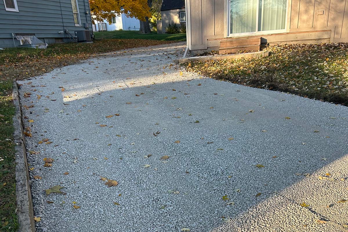 Cook Landscape - New Install Service - Rock Driveway